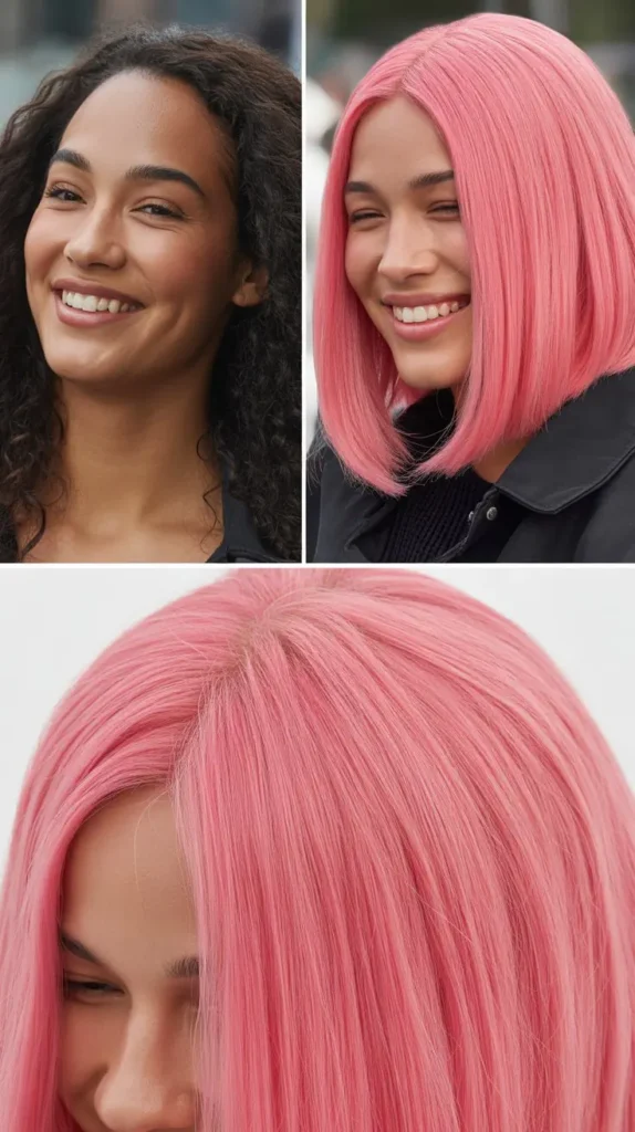Candy Pink Ultra-Straight Sleek Wig