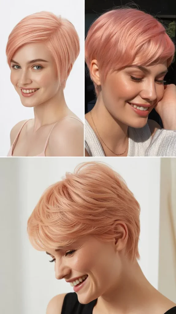 Pastel Pink Pixie Cut Wig