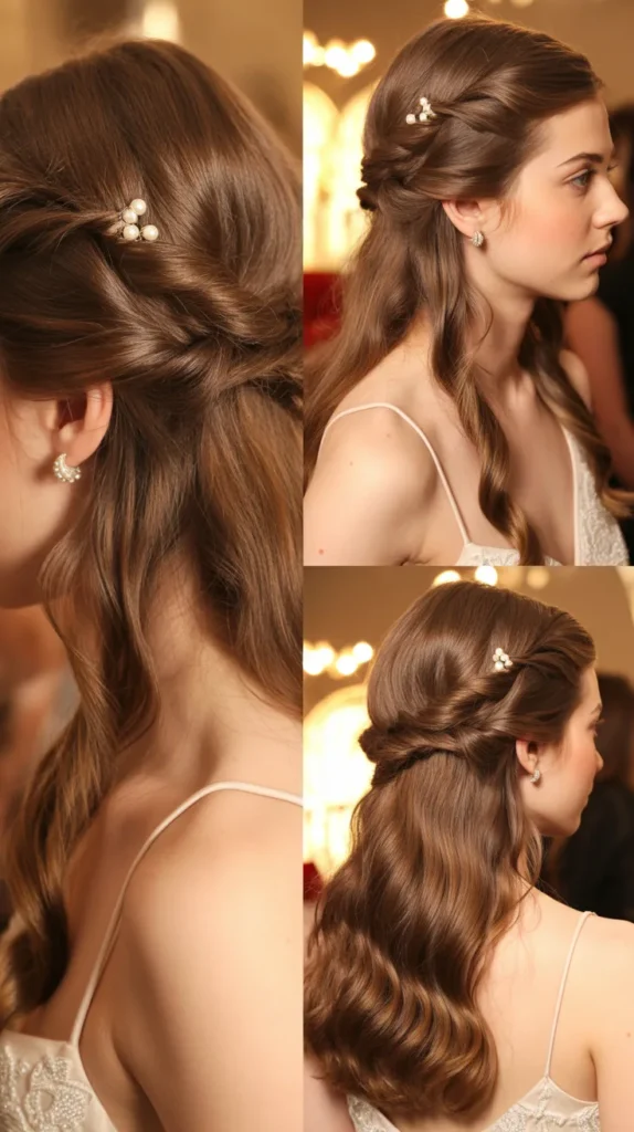 Half-Up with Twisted Side Section