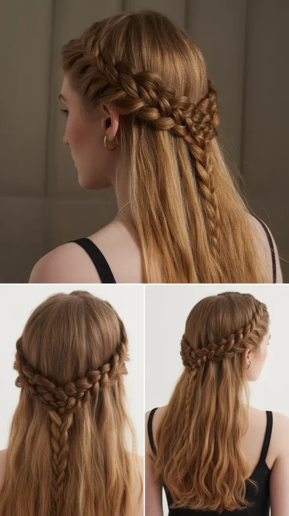  Fishtail Braid Half-Up