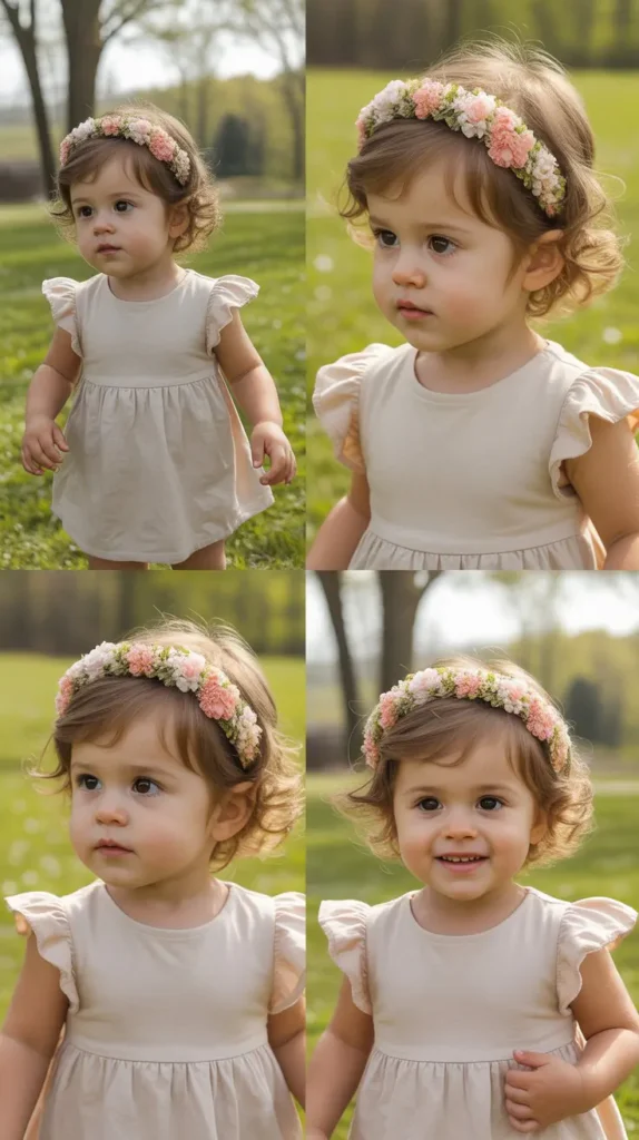 Loose Natural Curls With a Spring Headband