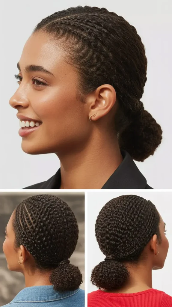  The Low Twisted Ponytail