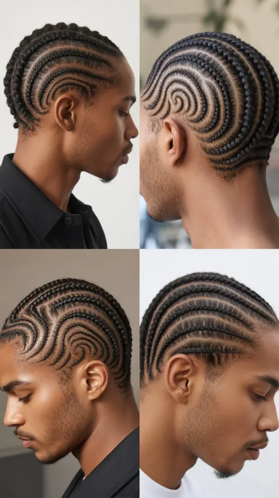  Curved Cornrow Patterns