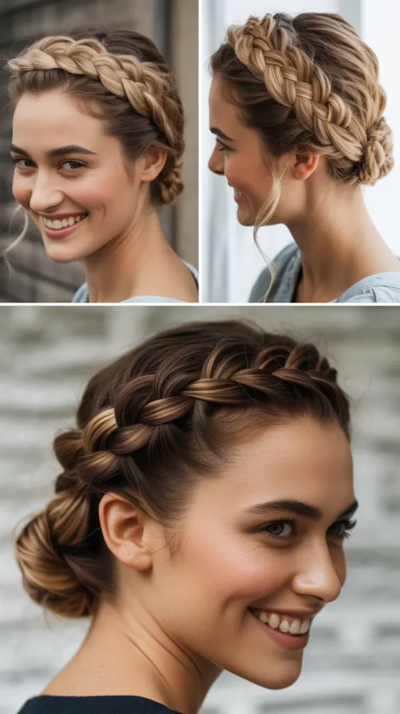 Braided Crown Updo
