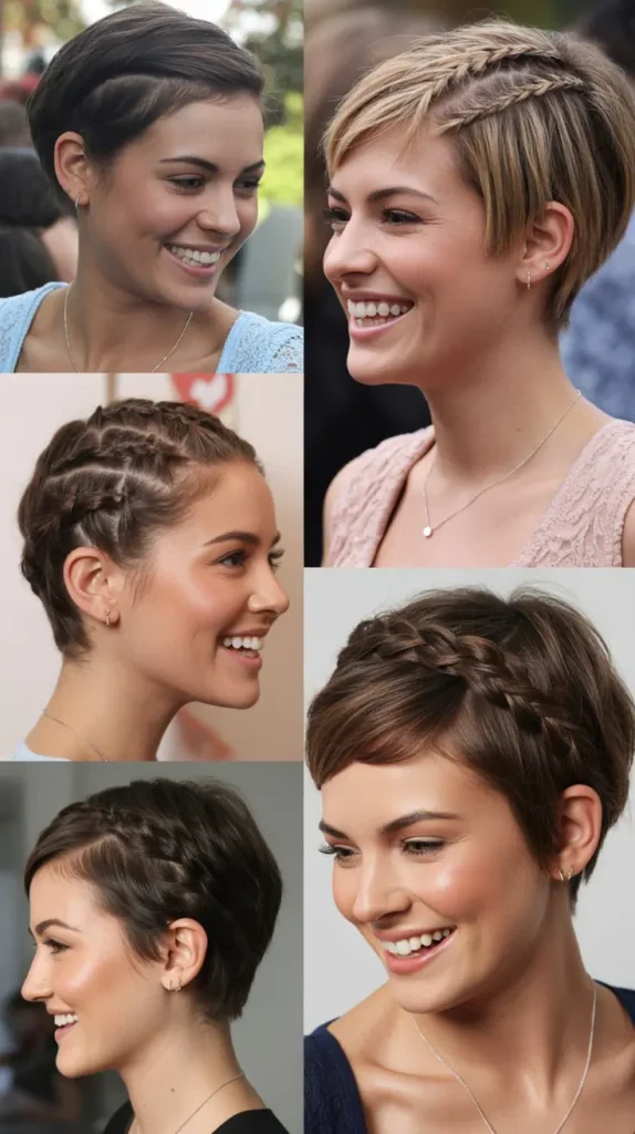 Side Braided Pixie