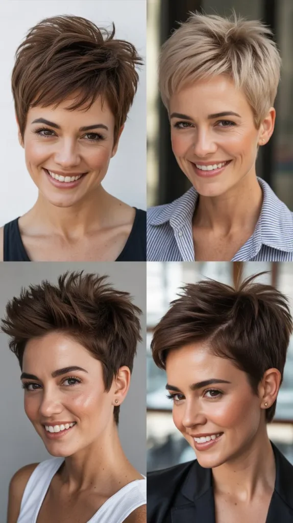 Spiky Layered Pixie Wedge