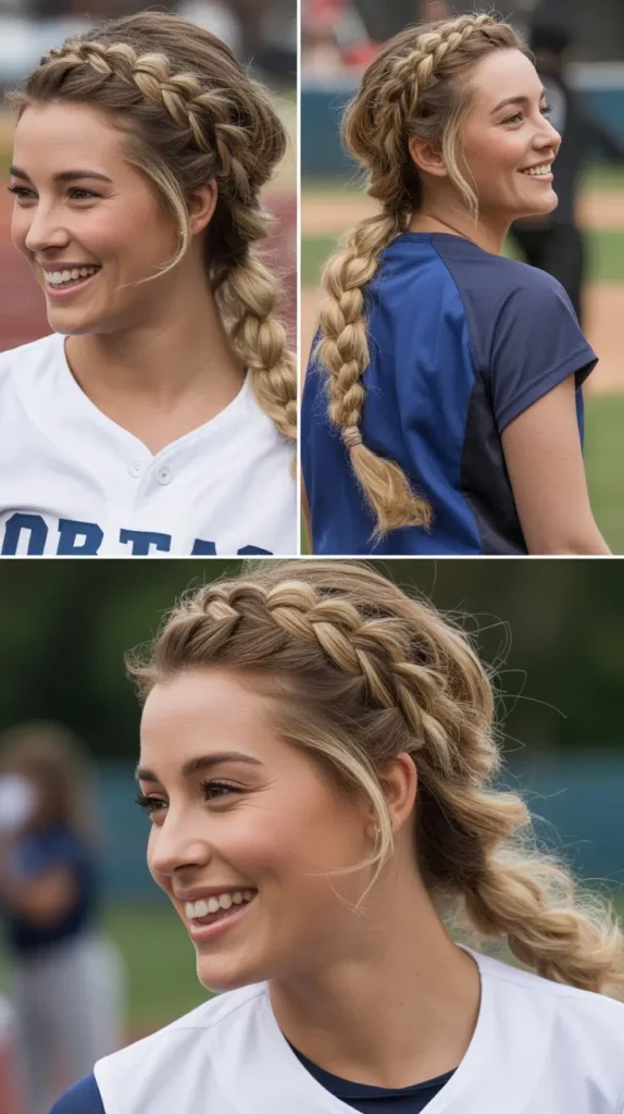 Crown Braid with Loose Ends