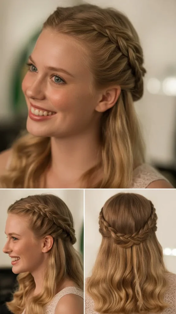  Double Braided Half-Up