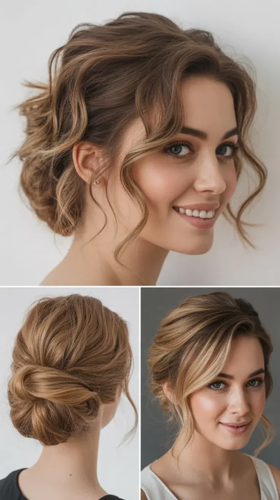 Soft Wavy Updo