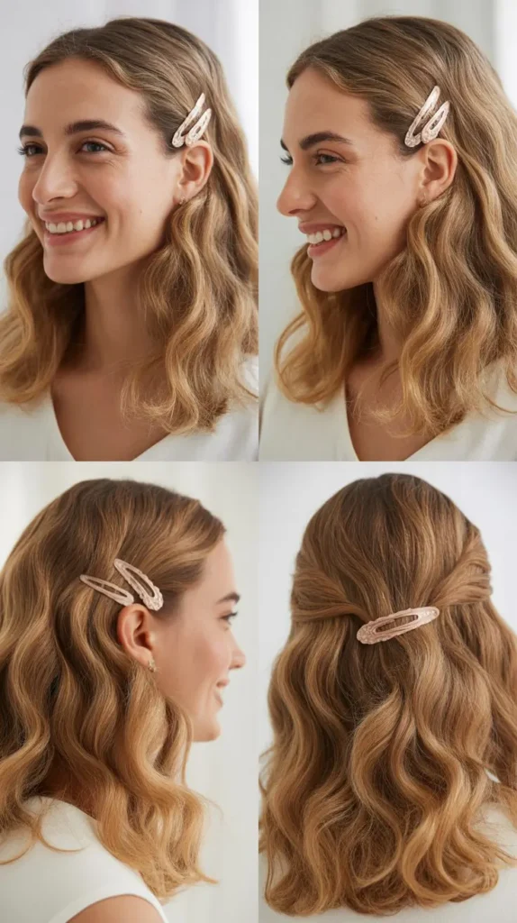 Soft Waves with Hair Clip