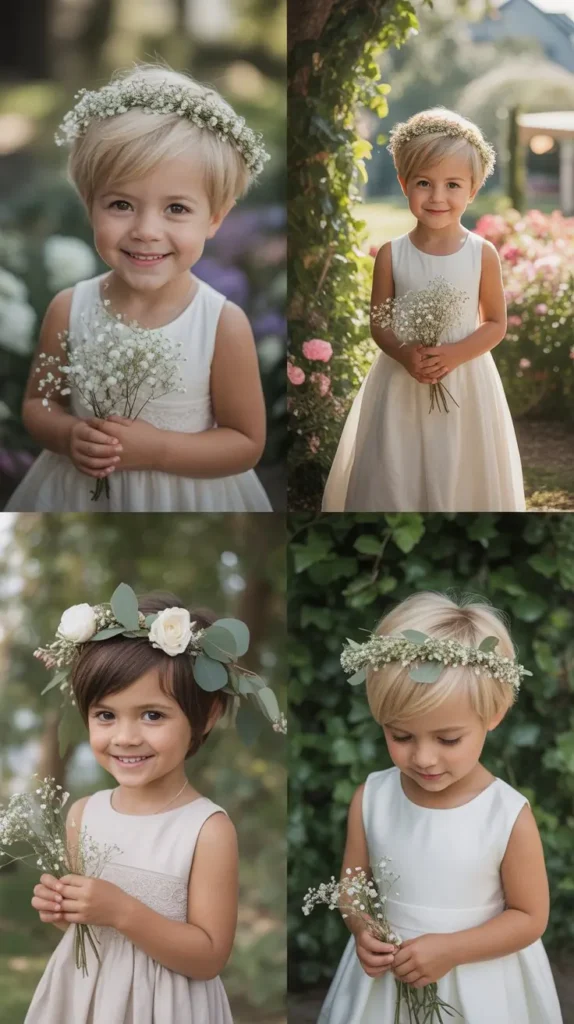  Flower Crown Pixie Hairstyle