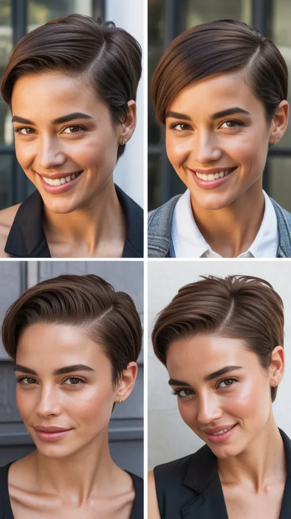 Slicked-Back Pixie