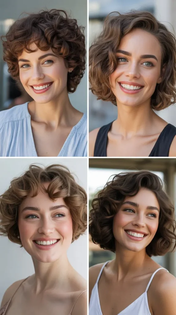 Short Hair with Loose Curls