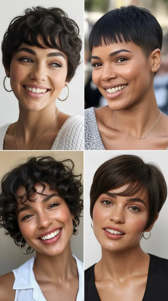 Pixie Wedge with Bangs