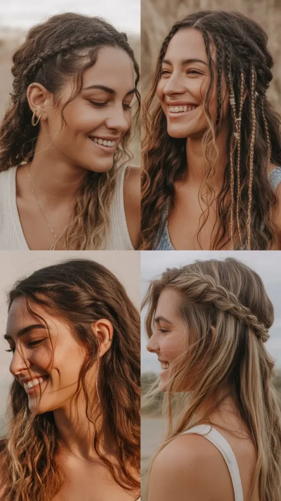 Boho Braided Half-Up