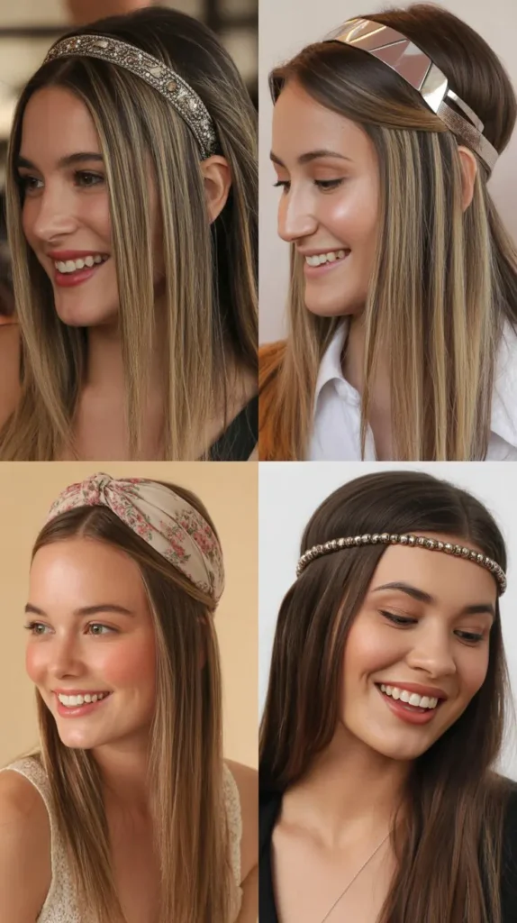 Straight Hair with Statement Headband