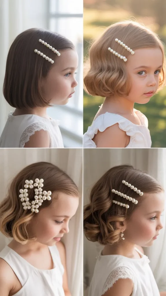  Soft Bob with Pearl Clips