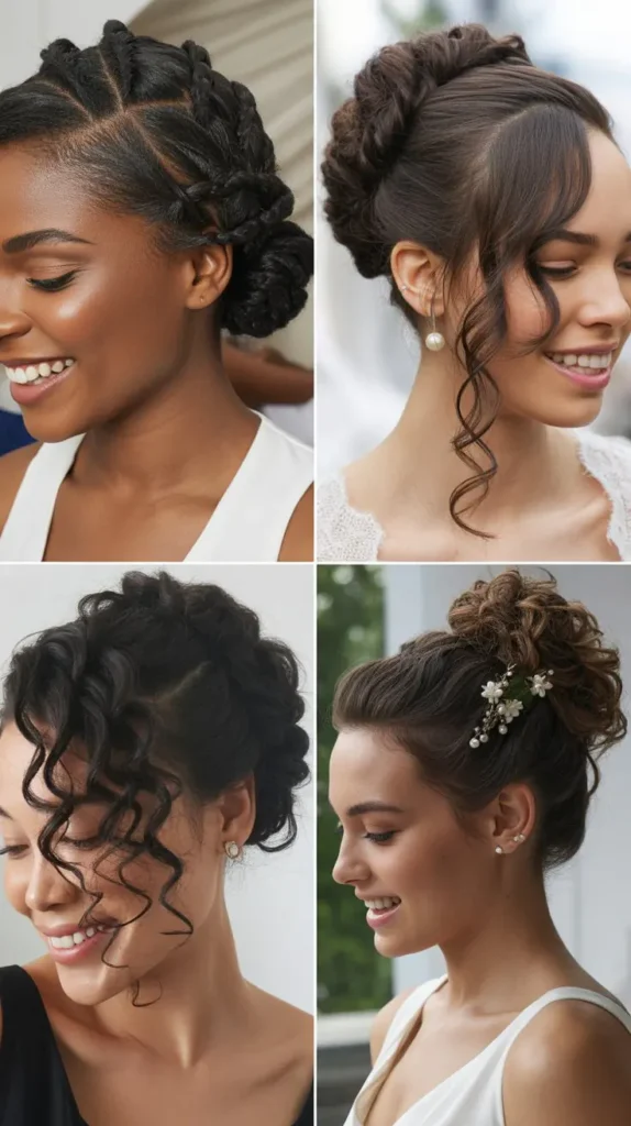 Side Twist Wedding Updo