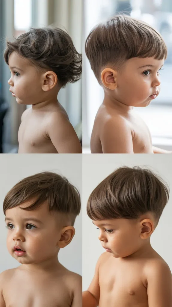 Long Hair with Tapered Sides