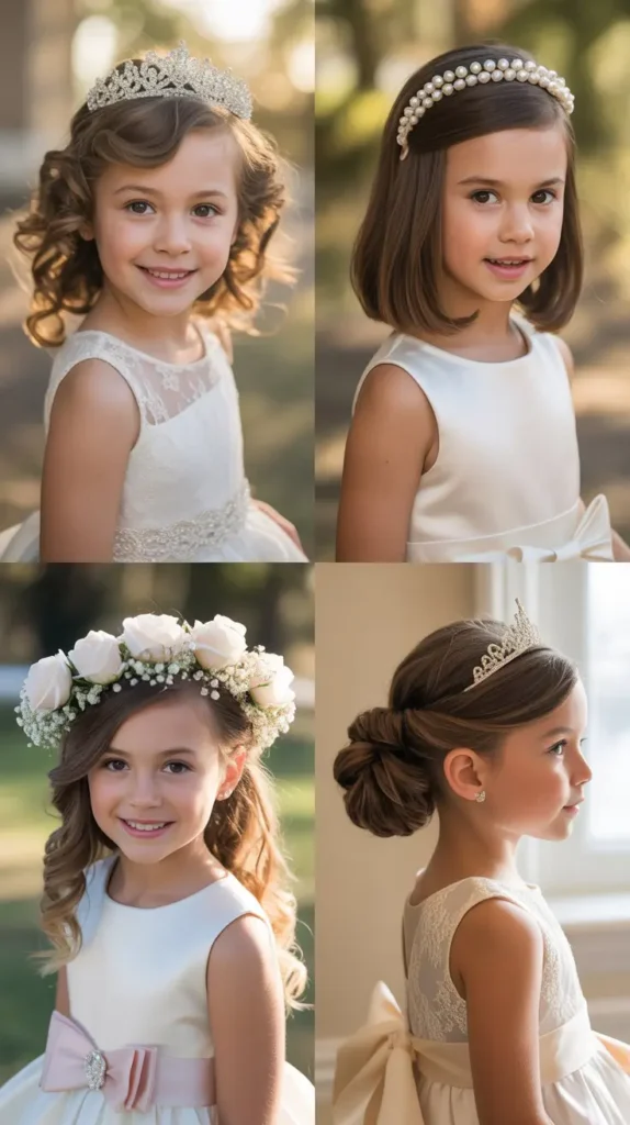 Short Hair with Tiara