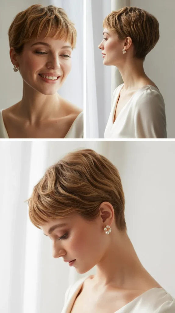 Minimalist Bridal Pixie