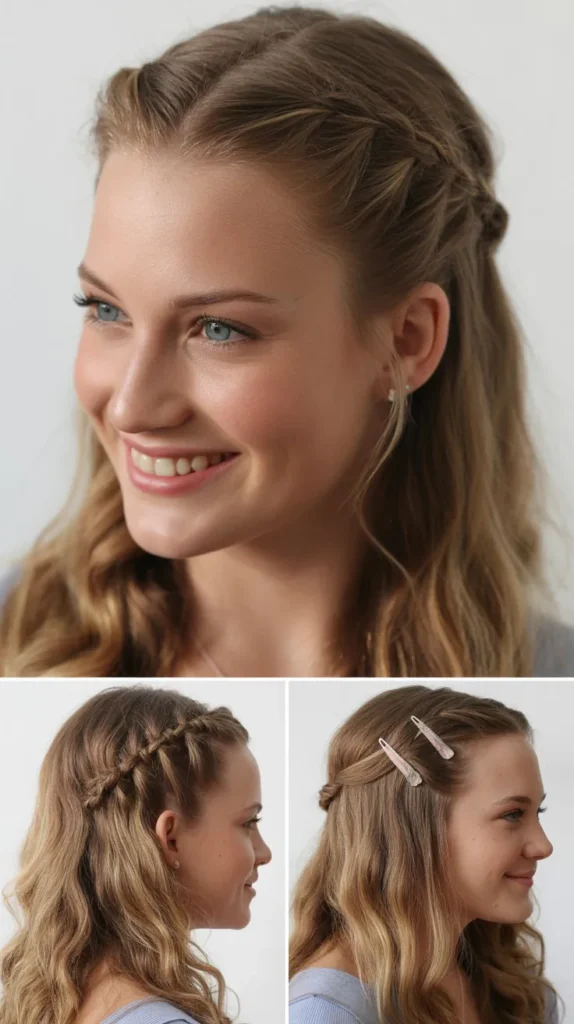 Half Up Crisscross Style