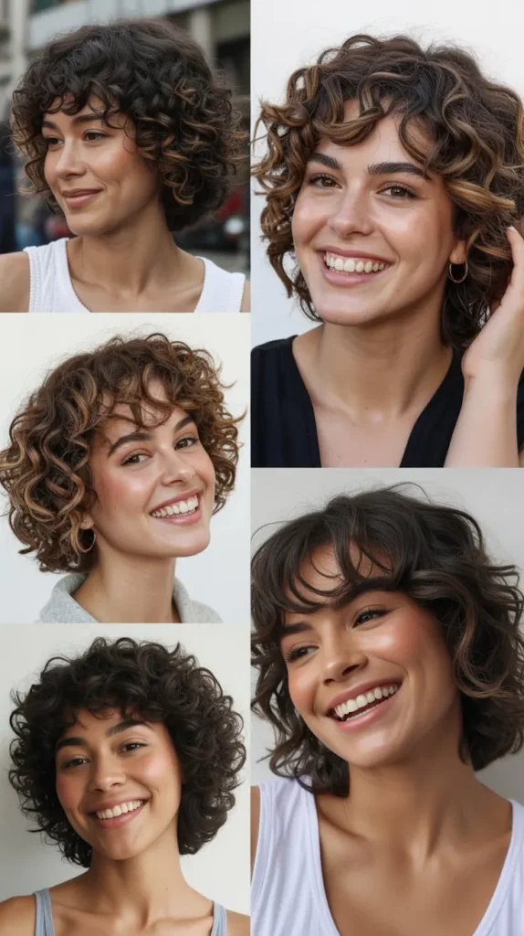 Curly Bob with Volume