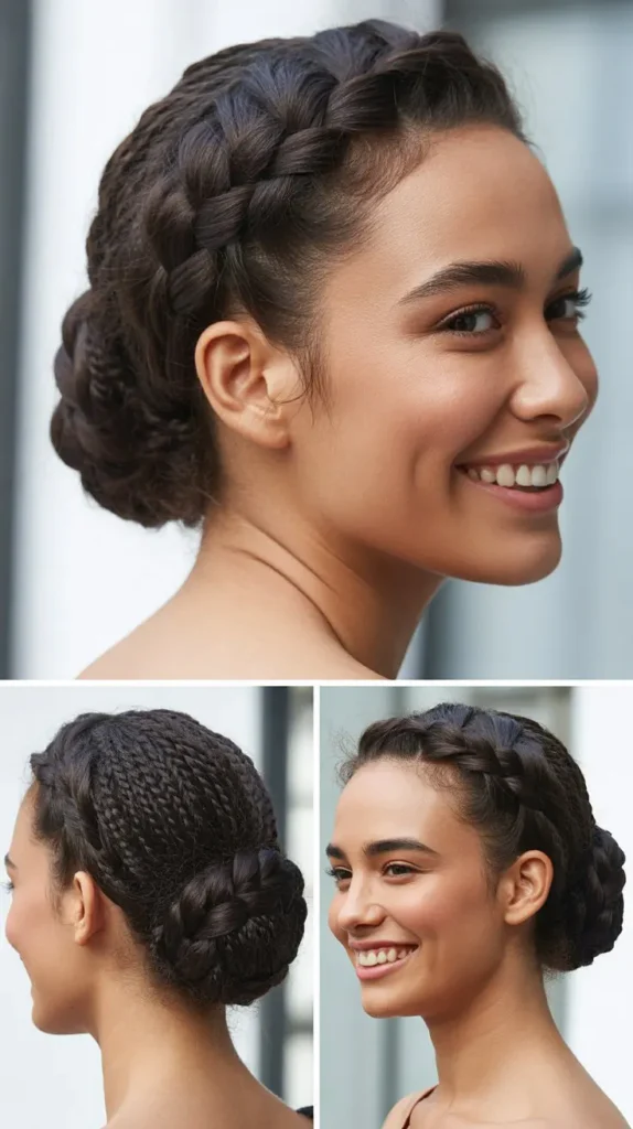 Low Braided Bun