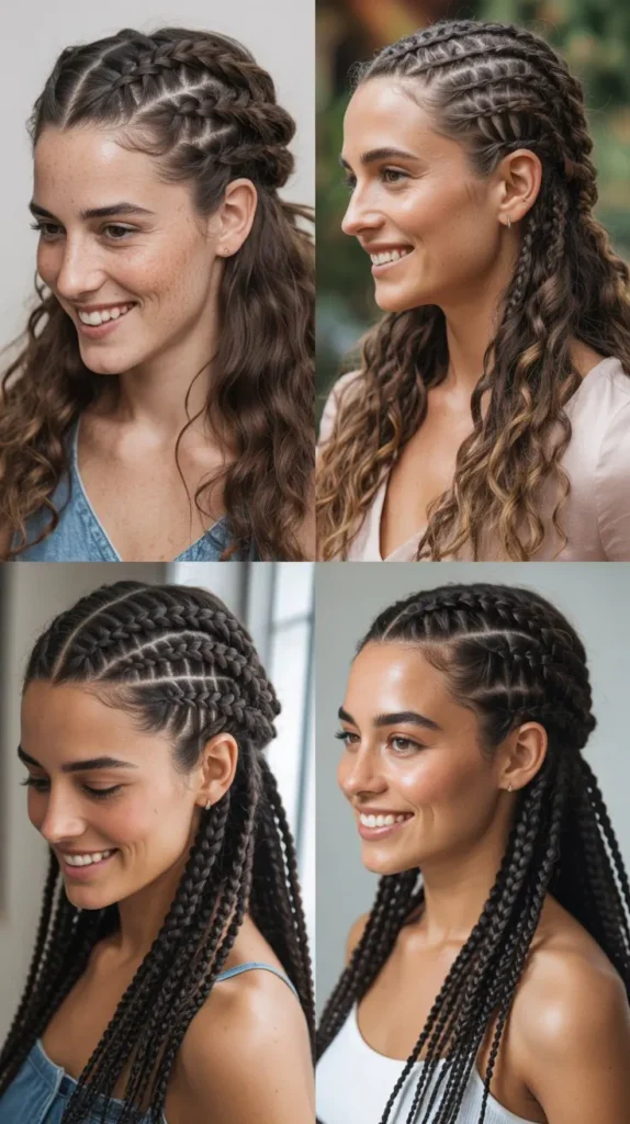 Braided Half-Up Style