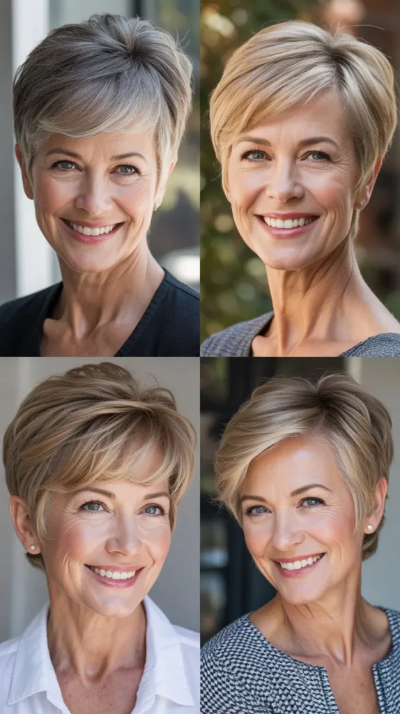 Short Wedge Pixie with Long Side Layers