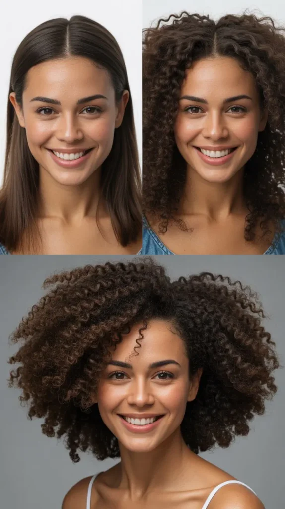 Sleek Straight with Middle Part