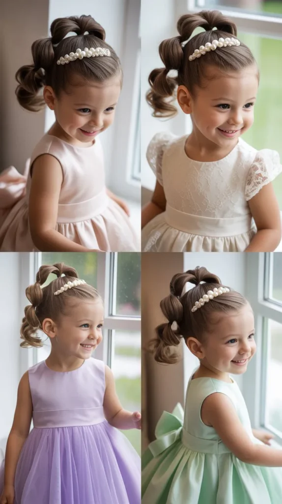 Bubble Ponytails for Short Hair