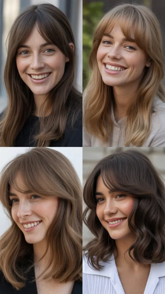 Side-Swept Fringe Style