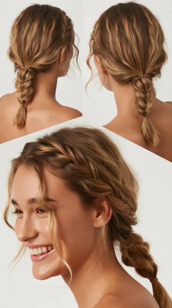 Messy Fishtail Ponytail