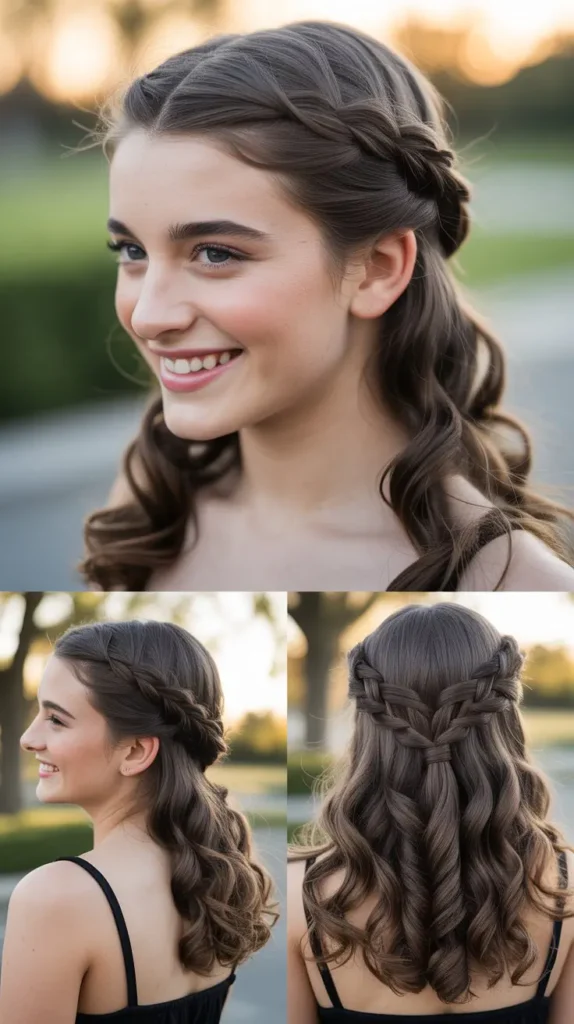  Half-Up Braided Twist