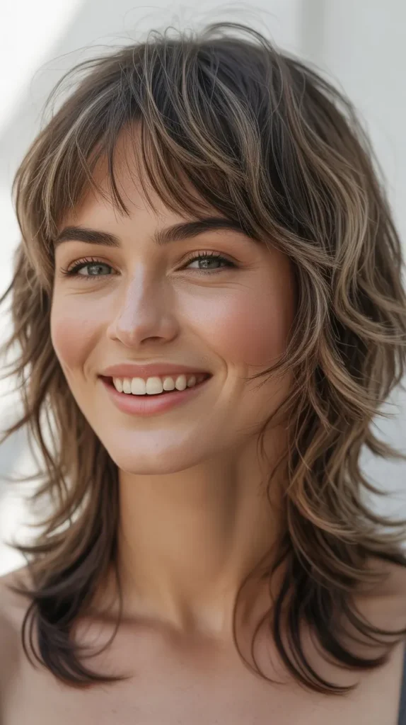 Layered Shag With Micro Bangs