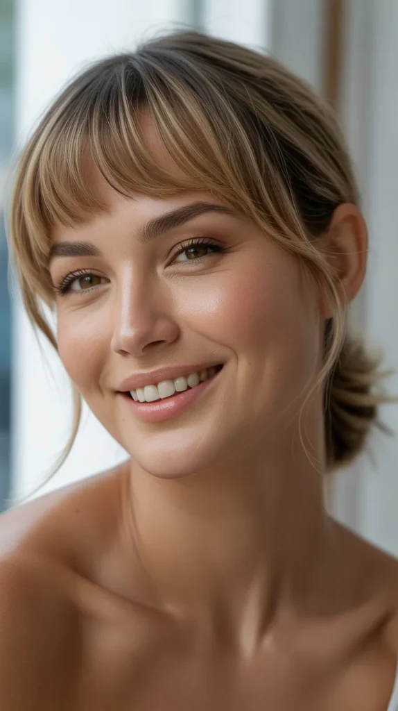 Asymmetrical Cut With Baby Bangs