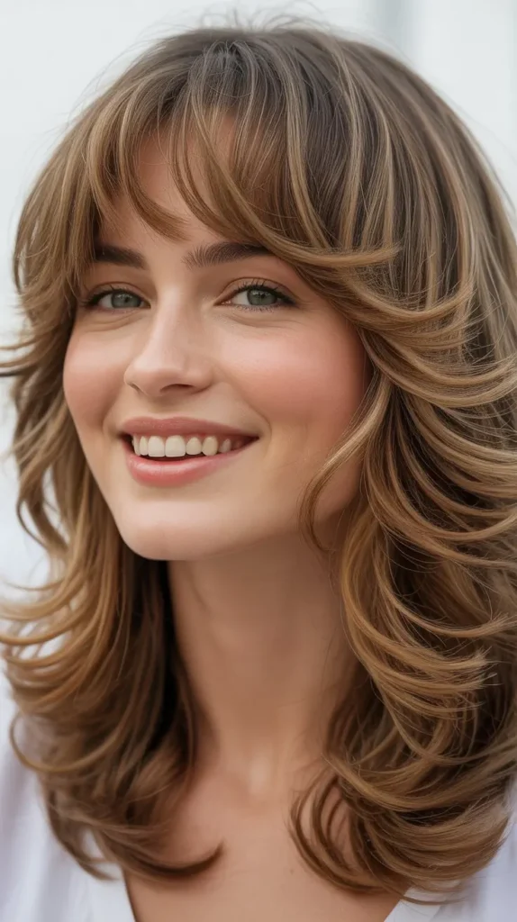 Layered Waves With Full Bangs