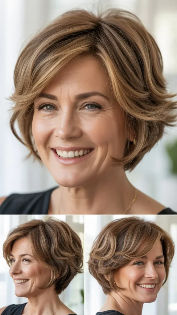  Choppy Stacked Wedge Bob