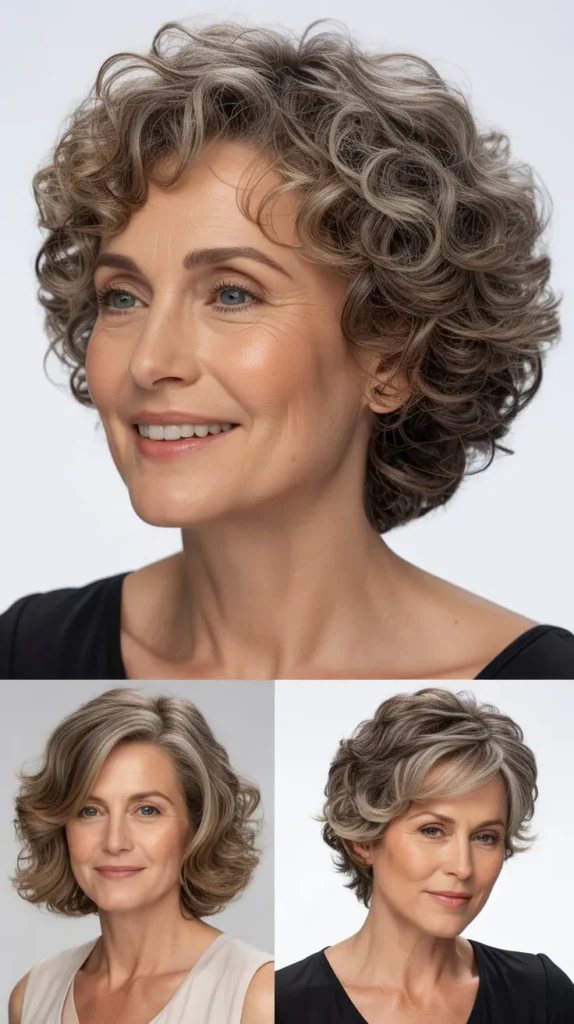 Voluminous Curly Wedge