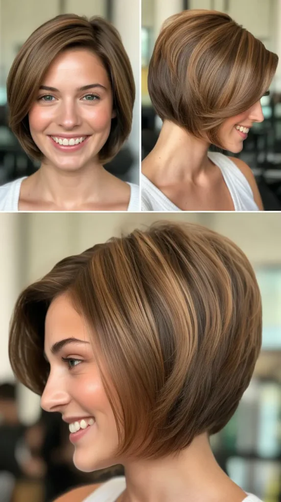 Long Stacked Bob Wedge