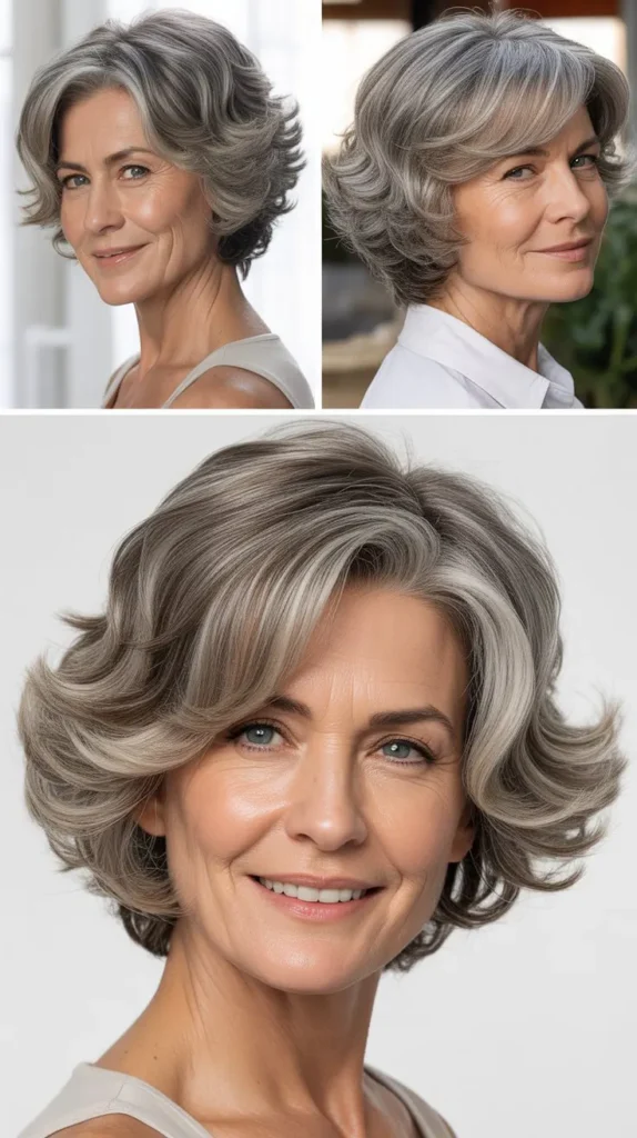 Tousled Wavy Stacked Wedge Bob