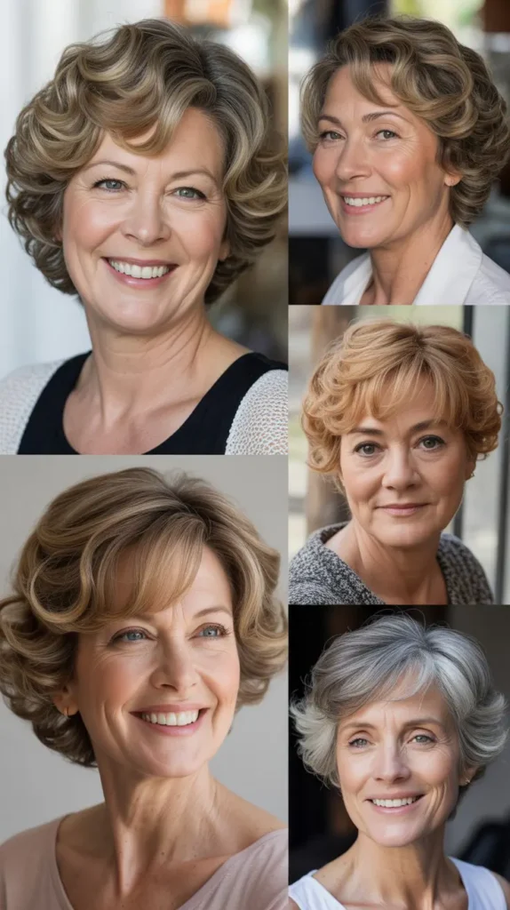 Wedge with Soft Curls and Highlights