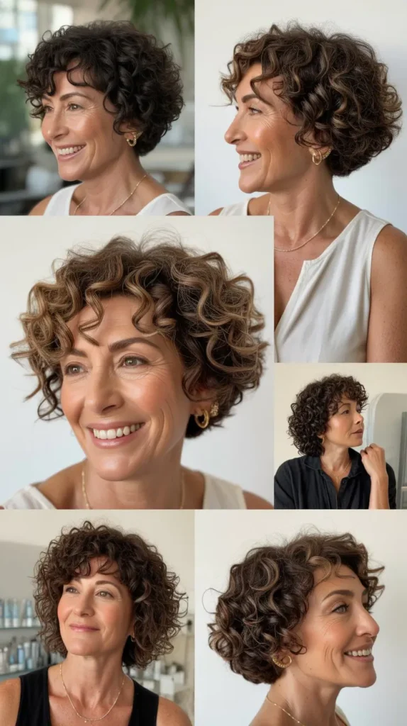 Curly Stacked Wedge Bob