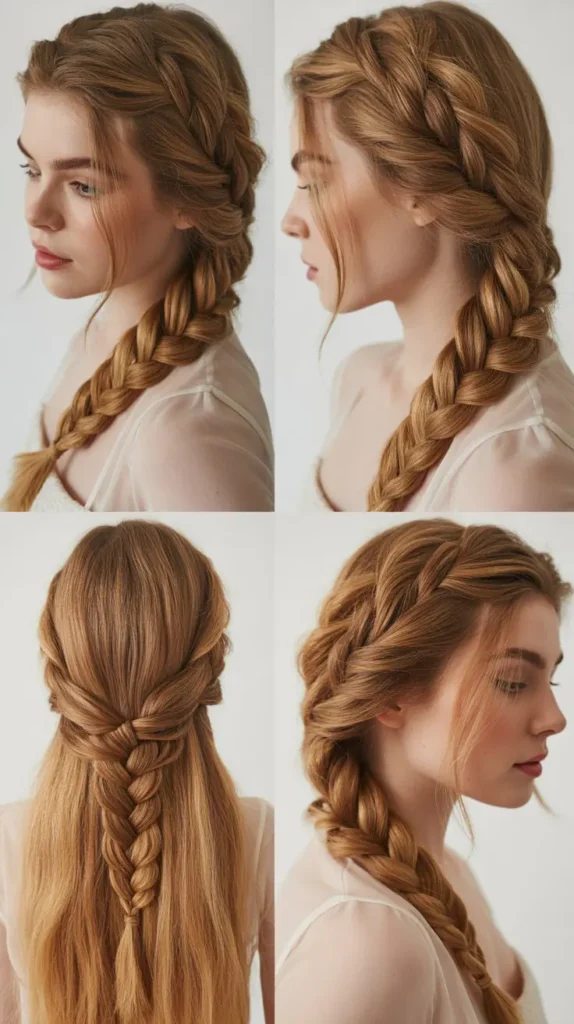 Side Swept Fishtail Braid