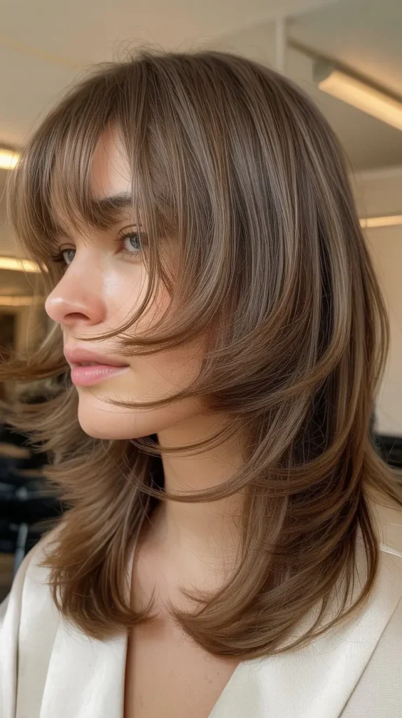 Wispy Bangs with Sliding Layers