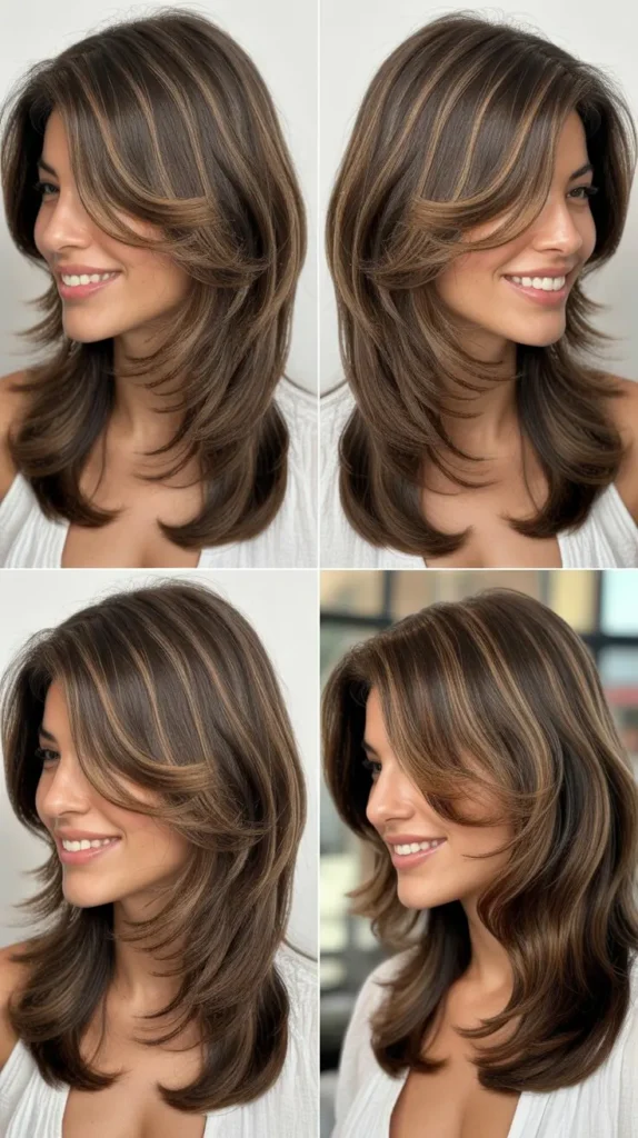 Long Wedge with Face-Framing Layers