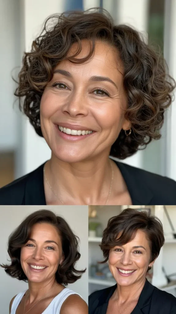 Curly Wedge with Natural Curls