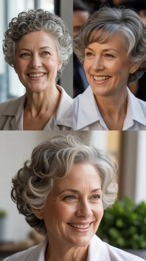 Curly Wedge with Side-Swept Curls