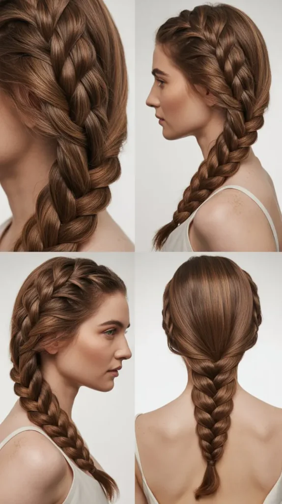 Side Part Five-Strand Braid